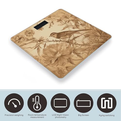 Báscula Digital de Baño con Pantalla LED Clara y Vidrio Templado miniatura 3