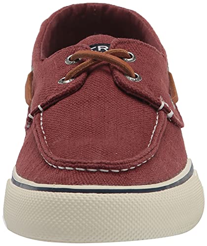 Image of Sperry Men's Bahama II Boat Shoe, RED Linen, 12