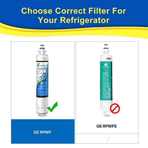 Excelpure Rpwf Replacement For Ge Rpwf (Not Rpwfe), Rwf1063, Rwf3600A, Wsg-4, Dwf-36, R-3600, Mpf15350, Opfg3-Rf300, Bcf77, Refrigerator Water Filter, 2Pack #TOP1