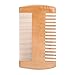 Produktbild Bartkamm - Holzbartkamm Antistatischer Holztaschenkamm mit doppelten feinen und groben Zähnen