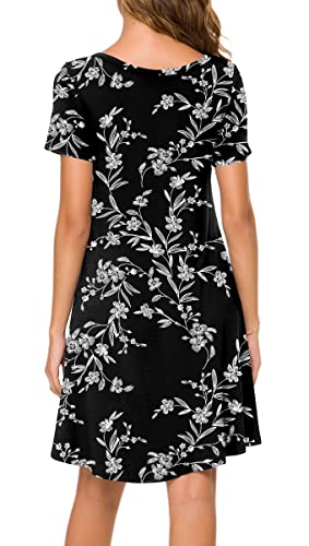Image of POPYOUNG Women's Dress Fall Outfits Casual Midi Sundress