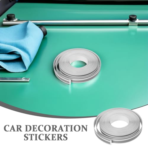 Image of Homoyoyo Pinstripe Tape 32Ft Car Body Side Stripes Auto Pinstripe Tape Decal Waistline Sticker Universal Car Hood Body Side Stripe Glossy for SUV Truck Camper Motorcycle Musical Instrument Silver