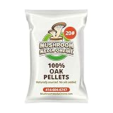 MushroomMediaOnline - 100% Oak Mushroom Pellets Substrate - 20 Pounds