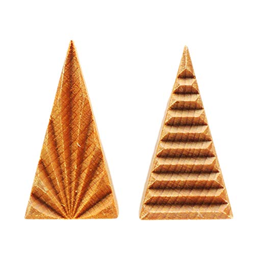 MKM Pottery Tools Stamps 4 Clay Medium Tall Triangle Decorative Stamp for Clay (STM-T3)