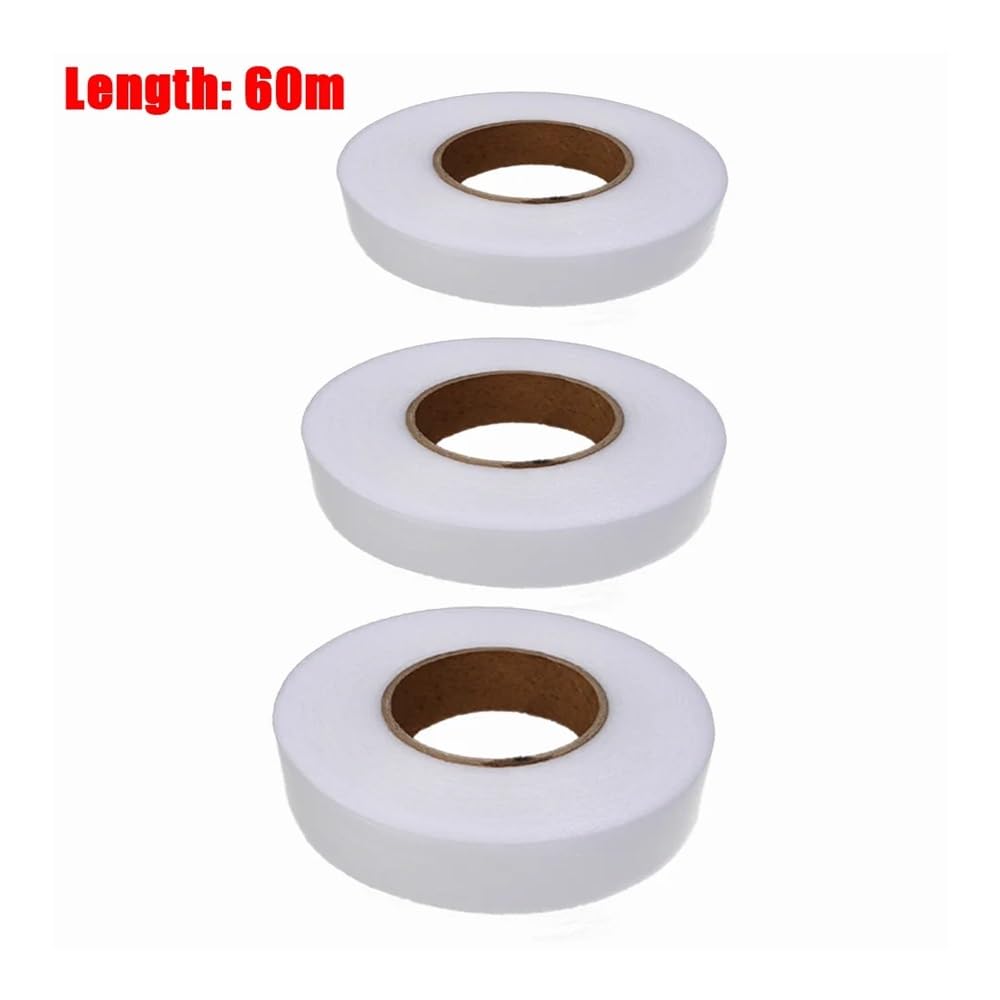 Klebeband zum Säumen, 60M Hosen Selbstklebende Rand Verkürzen Paste Band DIY Werkzeuge for Jean Kleidung Länge Verkürzen Haushalt Nähen Zubehör(3cmx60m)