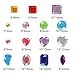YIQIHAI 14 Sheets 1176pcs Rhinestone Stickers Self Adhesive Jewels Stickers Bling Crystal Gems Flatback Rhinestone for DIY Craft, Assorted Size, Muticolor