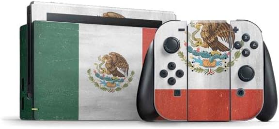Skinit Decal Gaming Skin Compatible with Nintendo Switch Bundle - Puerto Rico Flag Distressed Design