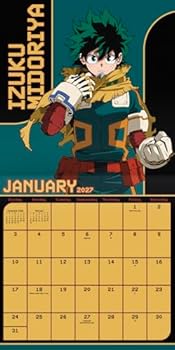 2027 My Hero Academia Wall Calendar