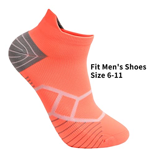 Toes&Feet Men's and Women's Cushioned Anti Blister Odor Controll Seamless Low-Cut/Quarter Compression Running Cycling Socks4