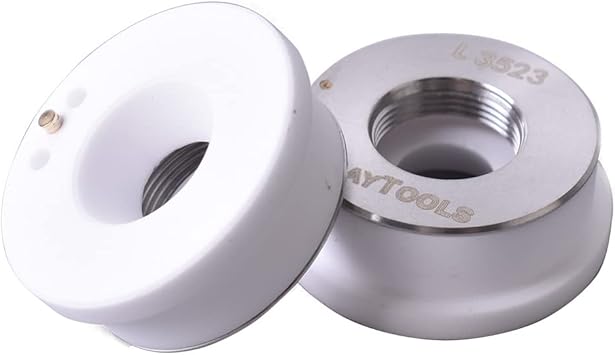 Startnow Laser Cutting Nozzle For Raytools Empower Head D32mm Fiber Laser Nozzle Double Single Layer 1.0 1.2 1.5mm (S32 A 15 D 10 PCS, Caliber 2.0mm