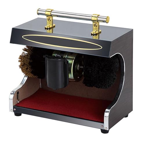IYUESQ Lucidatrice per Scarpe a induzione Completamente Automatica, lucidatrice per Scarpe per Uso Domestico, lucidatrice per Scarpe elettrica pubblica (Nera)