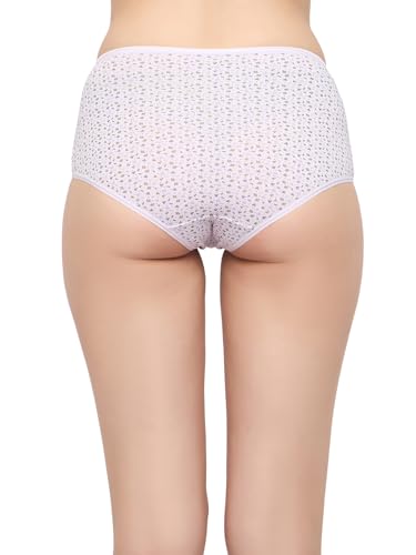 Image of Clovia Women's Pack of 3 Cotton High Waist Outer Elastic Hipster Panty