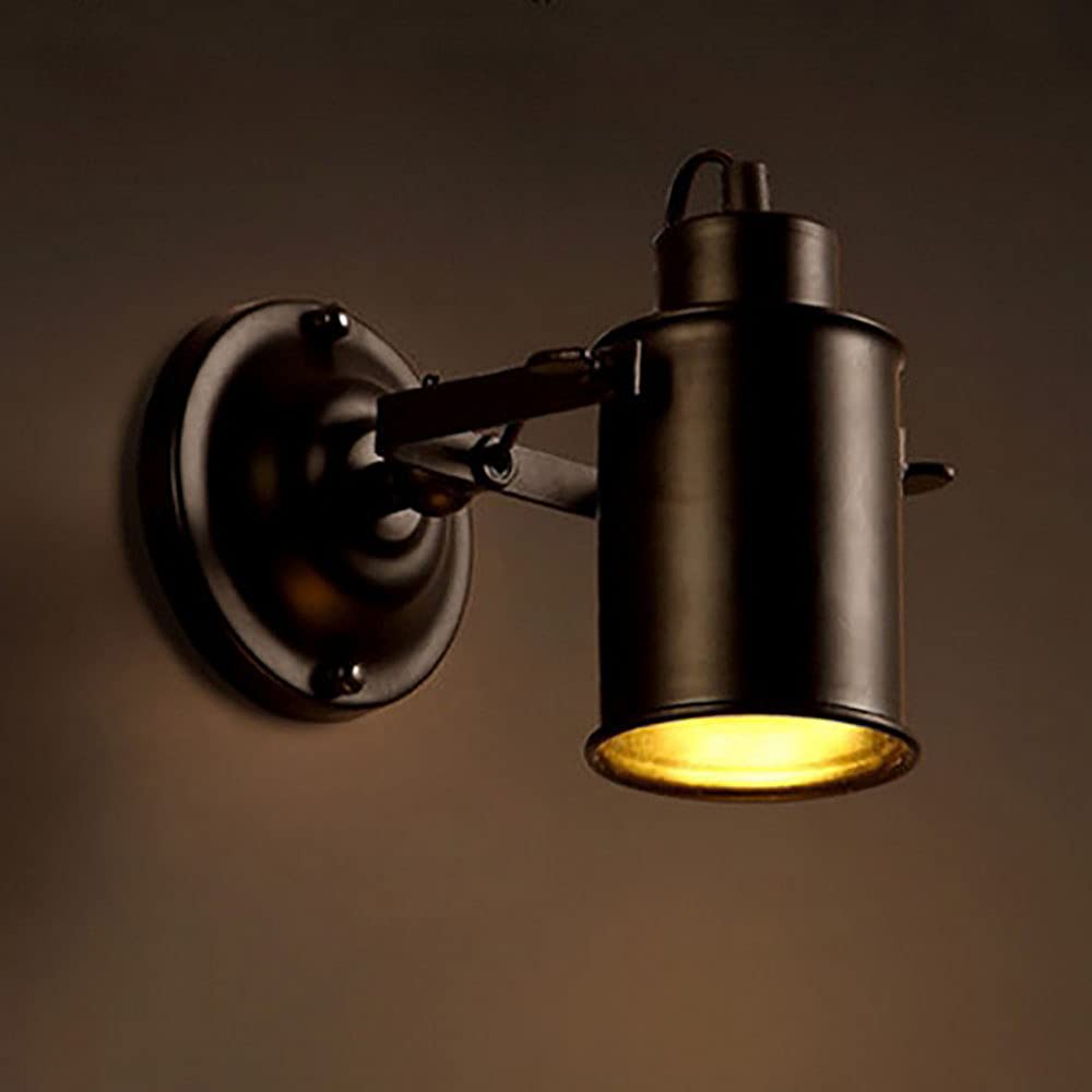 Applique Murale Rétro Projecteur Industriel, Applique Murale Réglable De Style Loft Rétro, Fer E27 Adapté pour Chambre À Coucher, Salon, Couloir, Café