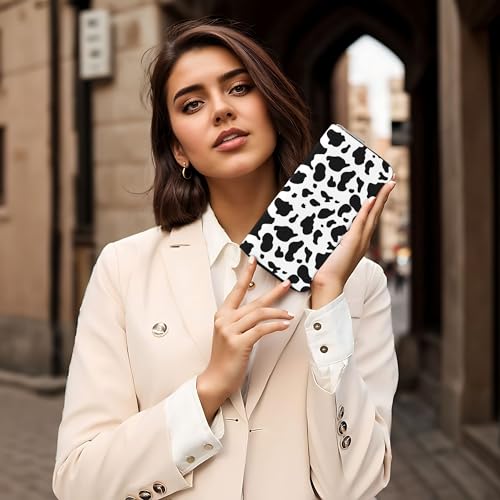 Women's Long Clutch Wallet, Vegan Leather Zipper Purse | Lightweight Large Wristlet & Fashion Bag3