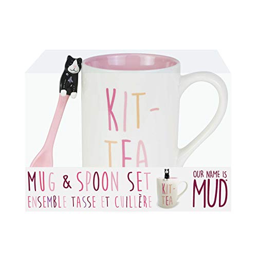 Mug Kit-Tea tasse à café design chat avec cuillère incluse