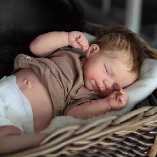 Muñeco Reborn Ángel bebé niño 19 pulg realista miniatura 2