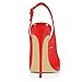 Imagen de Mettesally Sandalias Mujer Rojo Verano Cómodas Elegantes Tacones Mujer Peep Toe Puntera Abierta Slingback Talón Descubierto Tacón de Aguja Tacón Fino Zapatos Taco Alto Vestir Fiesta Boda 42