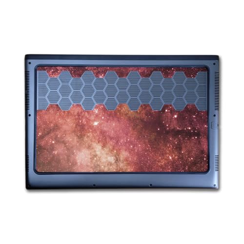 Image of Laptop Skin Compatible with Alienware M16 R2 (2024) - Red Stars - Premium 3M Vinyl Protective Wrap Decal Cover - Easy to Apply | Crafted in The USA by MightySkins