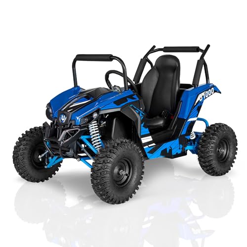 QEASET 48V Electric UTV Ride-On Car with Shock Absorbers