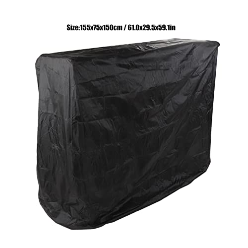 Housse de table de tennis de table imperméable noire avec crampon