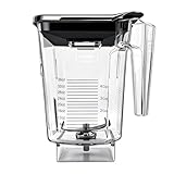 For Blendtec Wildside+ Jar- Four-Sided Replacement Blender Pitcher Cup - Compatible with Classic/Designer/Professional/Commercial Series Container-36 oz Blending Capacity