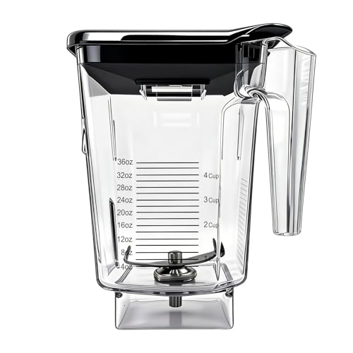 For Blendtec Wildside+ Jar- Four-Sided Replacement Blender Pitcher Cup -