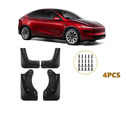 Guardabarros automotriz flexible y antisalpicaduras para Tesla Model Y 2025 2