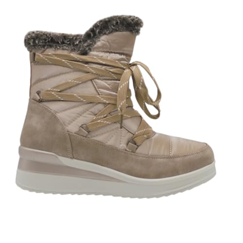 23m570 stivaletti invernali con pelliccia fredda e chiusura a cerniera per: donna