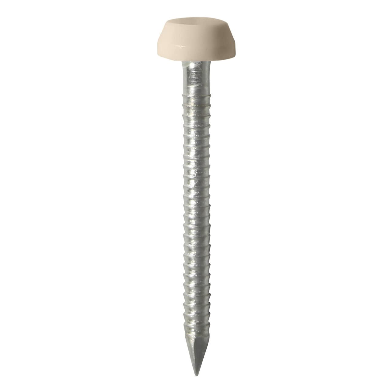 TIMCO PN25BEIGE Polymer Headed Nail 25mm - Beige (Box of 100)
