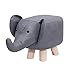 HBIAO Animal niños otomano, Taburete de Madera Maciza taburetes de Animales otomanos cojín Acolchado Taburete puf Taburete Asiento de Descanso sofá Silla Taburete de Aprendizaje para niños,C