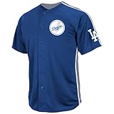 MLB Los Angeles Dodgers Men's Y Puig 66 Crosstown Rivalry Jersey, Royal/Gray/White