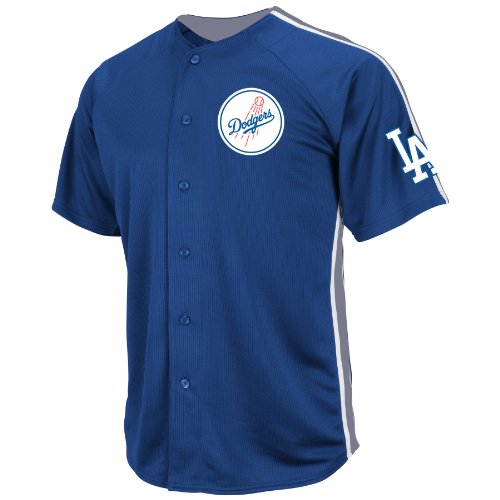 MLB Los Angeles Dodgers Men's Y Puig 66 Crosstown Rivalry Jersey, Royal/Gray/White