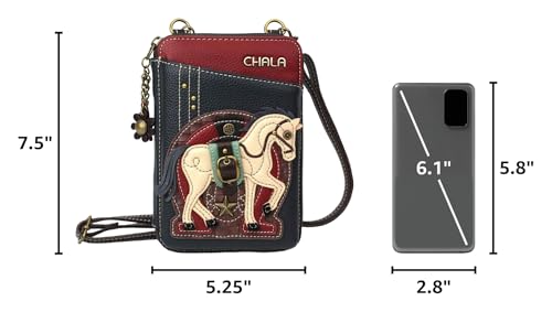 Image of CHALA Wallet Crossbody Cell Phone Purse - Women Faux Leather Multicolor Handbag with Adjustable Strap