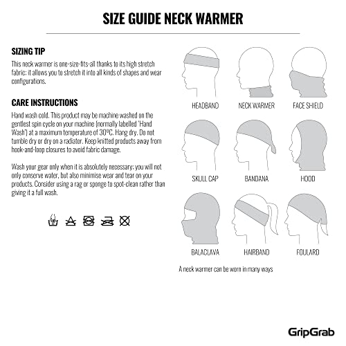 GripGrab Multifunctional Merino Wool Neck Warmer Thermal Cycling Winter Neck Gaiter Merino Neck Tube Scarf Lightweight 6
