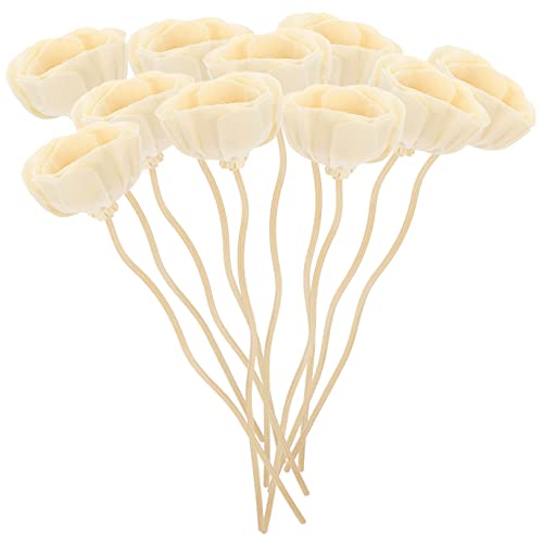Anneome 10 pcs Diffuser Sticks Refills for Diffuser Natural Rattan Sticks for Home Spa Office Fragrance Oil Diffuser Replacement