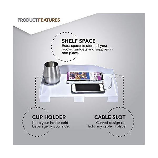 Stock Your Home Bedside Tray Parent - Image 3