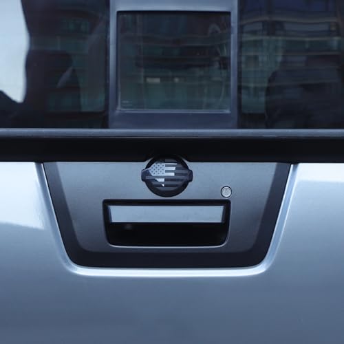 Image of Daeiclru Front Grill Rear Tailgate Emblem Cover Trim Compatible with Nissan Frontier 2009-2017, Front Rear Logo Overlay Decorative Protection Cover Accessories 2PCS (American Flag Pattern)