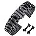Produktbild HEYOZURY Uhrenarmbänder für Uhr mit Geraden und Gebogenen Ende 16mm,18mm,19mm,20mm,22mm,24mm Metal Ersatzband Armbänder für Herren/Damen