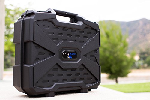 image for CASEMATIX Projector Travel Case with Hard Shell Outer & Foam Interior 