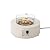 COSIEST Outdoor Propane Fire Pit Coffee Table, 28-inch Terrazzo Round Base Patio Heater, Certified, 40,000 BTU Stainless Steel Burner, Wind Guard, Free Lava Rocks, Waterproof Cover