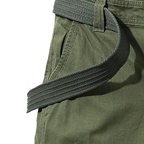 Shorts cargo militares verdes para hombre talla 34 miniatura 4
