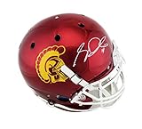 Sam Darnold Autographed/Signed USC Trojans Schutt Authentic Chrome NCAA Helmet