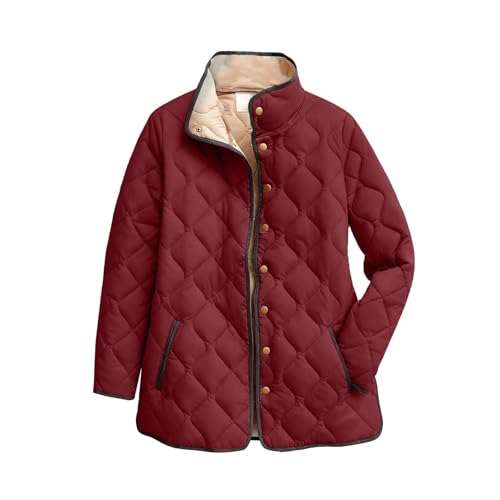 Genérico Chaqueta De Mujer Parka Mujer Deporte Ropa Invierno Running Ligeros Chaqueta Elegante Jacket Otoño 2#Vino L