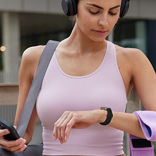 3 Pack Slim Sport Bands Compatible With Fitbit Luxe Band For Women, Soft Silicone Lace Thin Hollow-Out Replacement Wristbands Breathable Bands For Fitbit Luxe Fitness Smart Watch #TOP4