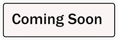 Coming Soon Sign 8 X 3 Inch Acrylic Plastic With Symbols Self-Adhesive For Restaurant Salons Hotel Motel Rest Stops Public Restrooms
