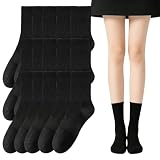 15 Pares Calcetines Deportivos para Hombre y Mujer,Calcetines de Algodón Alto Antideslizantes y Transpirables...