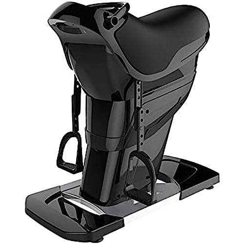 Máquina Eléctrica para Ejercicio Abdominal y Simulación de Equitación, Plataforma Vibratoria para Pérdida de Peso y Fitness (Negro) miniatura 1