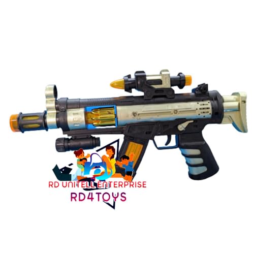 Image of Electric Music Gun Series Weapon - Flashing Lights and Sound Effects Toy for Kids
