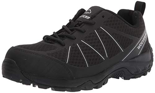 Wolverine Mens Amherst II CarbonMax Work Shoe, Black, 11 M US