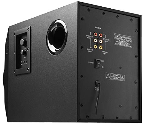 Image of Bass Barrel BB-33 130 Watts 4.1 Bluetooth Multimedia Home Theater Speaker System with FM, USB /Pendrive, AUX Support.